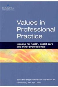 Values in Professional Practice