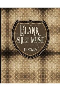 Blank Sheet Music - 10 Staves