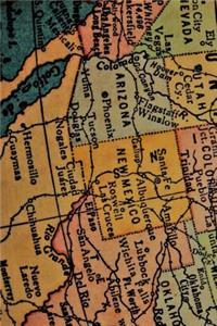Southwestern United States Map Journal