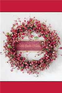 Berry Wreath - Lined Notebook with Margins