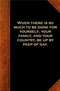 Ben Franklin Quote Journal Up Peep Day Vintage Style