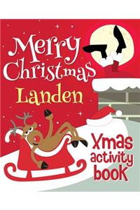 Merry Christmas Landen - Xmas Activity Book