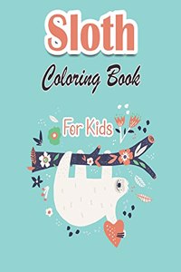 Sloth Coloring Book For Kids