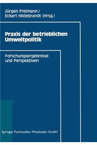 Praxis der betrieblichen Umweltpolitik