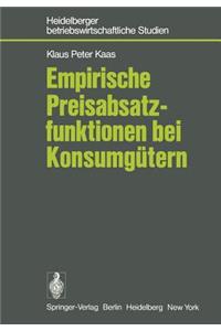 Empirische Preisabsatzfunktionen bei Konsumgütern