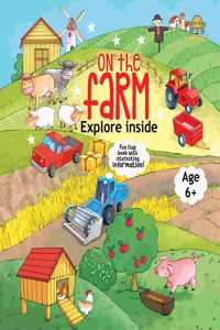 Booktopus Lift-the-Flap Learning Book - On The Farm Knowledge Book for Kids - Interactive Learning Books 6+ Years - Educational Story Books