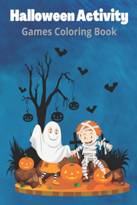 Halloween Activity Games Coloring Book