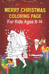 Merry Christmas Coloring Page For Kids Ages 8-14