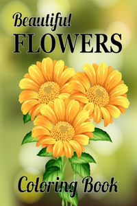 Beautiful Flowers Coloring Book