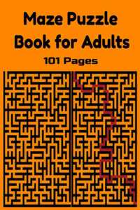 Maze Puzzle Book for Adults