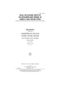 Social and economic effects of the methamphetamine epidemic on America's child welfare system