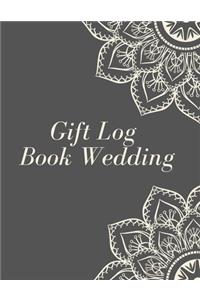 Gift Log Book Wedding