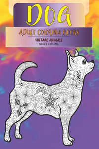 Adult Coloring Books Vintage Animals - Under 10 Dollars - Dog