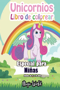 Unicornios libro de colorear especial para niñas edades de 4 a 10 años
