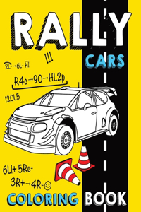 Rally Cars Coloring Book