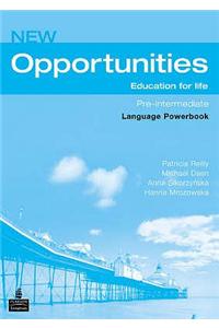 Opportunities Global Pre-Intermediate Language Powerbook NE