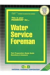Water Service Foreman