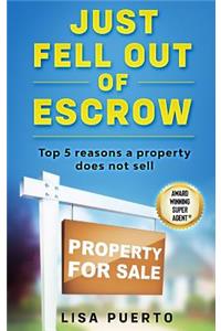 Just Fell Out of Escrow: Top 5 reasons a property does not sell