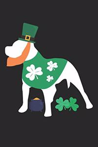 Pitbull Notebook - St. Patricks's Day Gift for Pitbull Lovers - Pitbull Journal