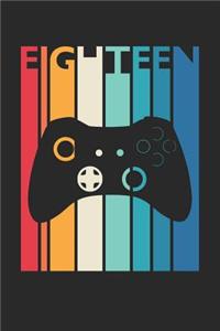Gaming Notebook for 18 Year Old Boys and Girls - Vintage Gaming Journal - 18th Birthday Gift for Gamer Diary