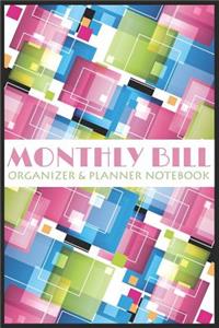 Monthly Bill Organizer & Planner Notebook