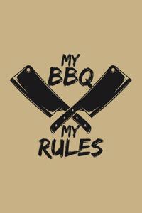 My Bbq My Rules: Blank Paper Sketch Book - Artist Sketch Pad Journal for Sketching, Doodling, Drawing, Painting or Writing