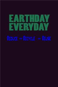 Earth Day Everyday Reduce Recycle Reuse