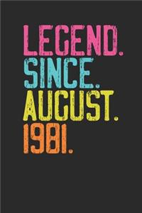 Legend Since August 1981