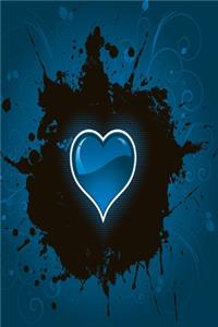 Heart in the dark strong blue