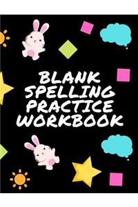 Blank Spelling Practice Workbook
