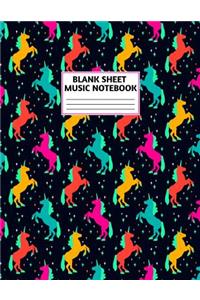 Blank Sheet Music Notebook