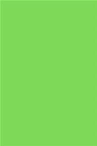 Simple Green Color Notebook