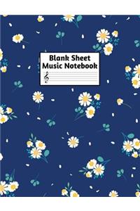 Blank Sheet Music Notebook
