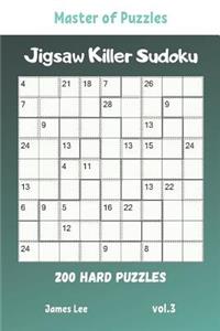 Master of Puzzles - Jigsaw Killer Sudoku 200 Hard Puzzles vol.3