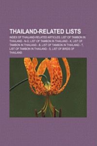Thailand-Related Lists