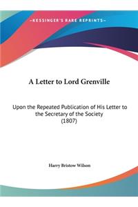 A Letter to Lord Grenville