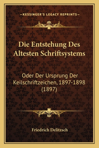 Entstehung Des Altesten Schriftsystems