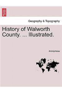 History of Walworth County. ... Illustrated.