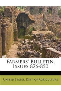 Farmers' Bulletin, Issues 826-850