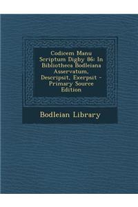 Codicem Manu Scriptum Digby 86