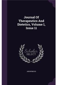 Journal of Therapeutics and Dietetics, Volume 1, Issue 11