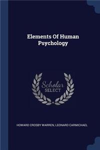 Elements Of Human Psychology