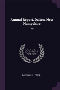 Annual Report. Dalton, New Hampshire