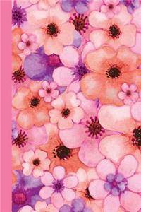 Journal: Watercolor Flower Petals (Pink) 6x9 - Lined Journal - Writing Journal with Blank Lined Pages