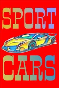 sport cars, notebook 6×9 100 page