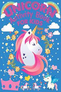 Unicorn Activity Book For Kids Ages 4-8
