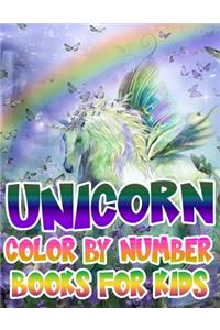 Unicorn Color By Number Books For Kids