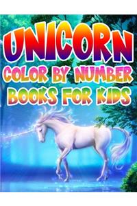 Unicorn Color By Number Books For Kids