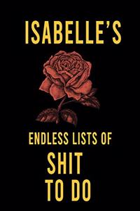 Isabelle's Endless Lists of Shit to do