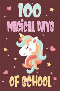 100 Days of School Unicorn Notebook